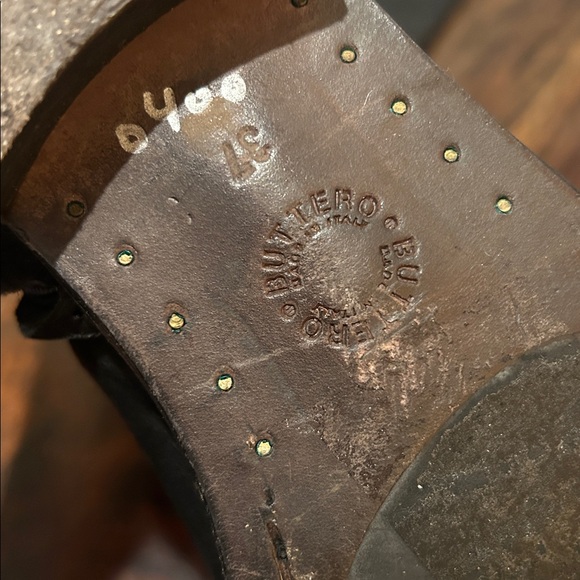 BUTTERO Italy Black Leather Knee-High Boots – Size 37 - Picture 2 of 8